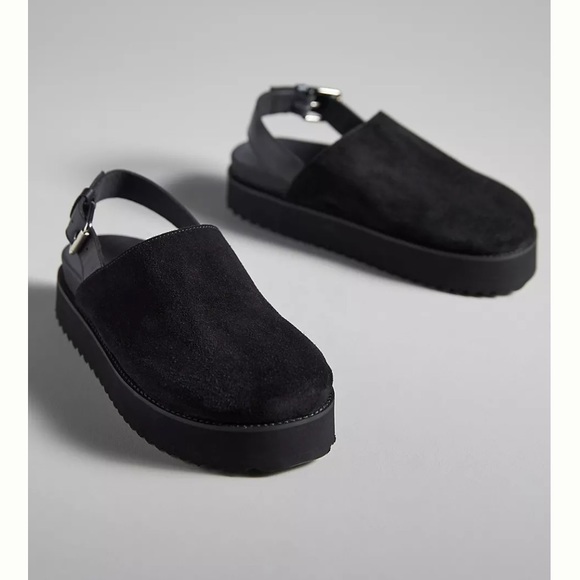 Pilcro Shoes - Anthropologie Pilcro Platform Slingback Flats Clogs